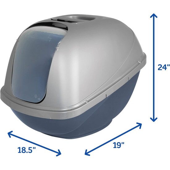 Petmate Basic Hooded Cat Litter Tray 47cm L x 39cm W x 35cm H Petmate Basic Hooded Cat Litter Tray 47cm L x 39cm W x 35cm H