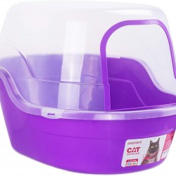 Petphabet Purple Extra Large Cat Litter Tray with Lid - Holds up to 2 Small Cats at the Same Time Petphabet Purple Extra Large Cat Litter Tray with Lid - Holds up to 2 Small Cats at the Same Time