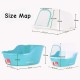 Petphabet Purple Extra Large Cat Litter Tray with Lid - Holds up to 2 Small Cats at the Same Time Petphabet Purple Extra Large Cat Litter Tray with Lid - Holds up to 2 Small Cats at the Same Time
