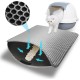 Phantasy Cat Litter Tray Mat, 40 x 60 cm, Grey Cat Litter Mat, Honeycomb Design Mat, Waterproof Double Layer Design, Honeycomb Mat, Cat Litter Tray Mat Phantasy Cat Litter Tray Mat, 40 x 60 cm, Grey Cat Litter Mat, Honeycomb Design Mat, Waterproof Double Layer Design, Honeycomb Mat, Cat Litter Tray Mat