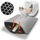 Phantasy Cat Litter Tray Mat, 40 x 60 cm, Grey Cat Litter Mat, Honeycomb Design Mat, Waterproof Double Layer Design, Honeycomb Mat, Cat Litter Tray Mat Phantasy Cat Litter Tray Mat, 40 x 60 cm, Grey Cat Litter Mat, Honeycomb Design Mat, Waterproof Double Layer Design, Honeycomb Mat, Cat Litter Tray Mat