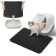 Phantasy Cat Litter Tray Mat, 40 x 60 cm, Grey Cat Litter Mat, Honeycomb Design Mat, Waterproof Double Layer Design, Honeycomb Mat, Cat Litter Tray Mat Phantasy Cat Litter Tray Mat, 40 x 60 cm, Grey Cat Litter Mat, Honeycomb Design Mat, Waterproof Double Layer Design, Honeycomb Mat, Cat Litter Tray Mat