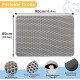 Phantasy Cat Litter Tray Mat, 40 x 60 cm, Grey Cat Litter Mat, Honeycomb Design Mat, Waterproof Double Layer Design, Honeycomb Mat, Cat Litter Tray Mat Phantasy Cat Litter Tray Mat, 40 x 60 cm, Grey Cat Litter Mat, Honeycomb Design Mat, Waterproof Double Layer Design, Honeycomb Mat, Cat Litter Tray Mat