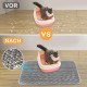 Phantasy Cat Litter Tray Mat, 40 x 60 cm, Grey Cat Litter Mat, Honeycomb Design Mat, Waterproof Double Layer Design, Honeycomb Mat, Cat Litter Tray Mat Phantasy Cat Litter Tray Mat, 40 x 60 cm, Grey Cat Litter Mat, Honeycomb Design Mat, Waterproof Double Layer Design, Honeycomb Mat, Cat Litter Tray Mat