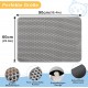 Phantasy Cat Litter Tray Mat 60 x 90 cm, Grey Cat Litter Mat, Honeycomb Design Mat, Waterproof Double Layer Design, Honeycomb Mat, Cat Litter Tray Mat Phantasy Cat Litter Tray Mat 60 x 90 cm, Grey Cat Litter Mat, Honeycomb Design Mat, Waterproof Double Layer Design, Honeycomb Mat, Cat Litter Tray Mat