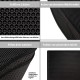 Pieviev Cat Litter Tray Mat 61 x 38 cm Honeycomb Design Cat Litter Tray Mat Waterproof Double Layer Design Honeycomb Mat (Black)., l