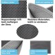 Pieviev Cat Litter Tray Mat 61 x 38 cm Honeycomb Design Cat Litter Tray Mat Waterproof Double Layer Design Honeycomb Mat (Black)., l