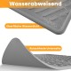 Pieviev Cat Litter Tray Mat, 61 x 43 cm Cat Litter Mat in Front of Cat Litter, Waterproof Cat Litter Tray Mat for Catching Cat Litter, Lightweight EVA Cat Mat in Grey