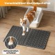 Pieviev Cat Litter Tray Mat, 61 x 43 cm Cat Litter Mat in Front of Cat Litter, Waterproof Cat Litter Tray Mat for Catching Cat Litter, Lightweight EVA Cat Mat in Grey