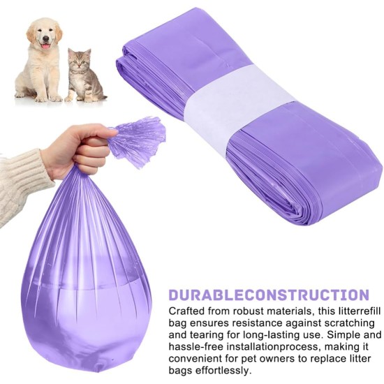QIYILE Refill Bags for Cat Litter, Pack of 4 Refill Nappy Buckets, Refill Foil Rings Compatible with Refill Cassette Litter Locker Cat Litter Bucket QIYILE Refill Bags for Cat Litter, Pack of 4 Refill Nappy Buckets, Refill Foil Rings Compatible with Refill Cassette Litter Locker Cat Litter Bucket