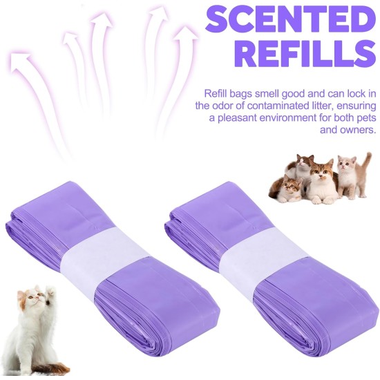 Refill Bags for Cat Litter, 6.5 m Refill Bags for Litter Loose, Pack of 10 Refill Containers for Cat Litter Compatible with Litter Loose Refill Cassette (without Cartridge) Refill Bags for Cat Litter, 6.5 m Refill Bags for Litter Loose, Pack of 10 Refill Containers for Cat Litter Compatible with Litter Loose Refill Cassette (without Cartridge)