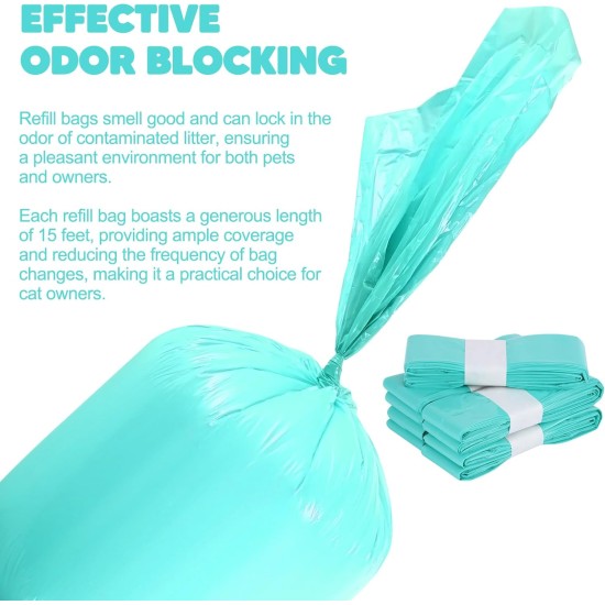 Refill Bags for Cat Litter, 6.5 m Refill Bags for Litter Loose, Pack of 10 Refill Containers for Cat Litter Compatible with Litter Loose Refill Cassette (without Cartridge) Refill Bags for Cat Litter, 6.5 m Refill Bags for Litter Loose, Pack of 10 Refill Containers for Cat Litter Compatible with Litter Loose Refill Cassette (without Cartridge)