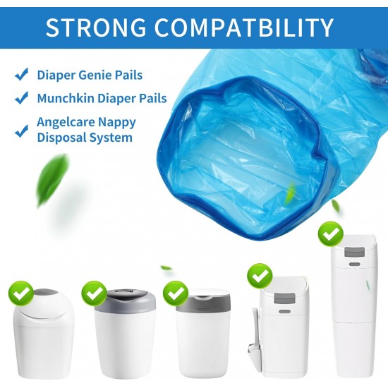 Refill Bags for Cat Litter, Pack of 12, Compatible Litter Locker Refill Cassette, 4.5 m Refill Cassettes, Nappy Bin for Cat Litter and Nappy Bin Refill Bags for Cat Litter, Pack of 12, Compatible Litter Locker Refill Cassette, 4.5 m Refill Cassettes, Nappy Bin for Cat Litter and Nappy Bin