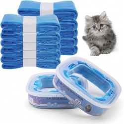 Refill Bags for Cat Litter, Pack of 12 for Litter Locker Refill Cassettes, Nappy Bucket, Refill Film, Cat Bucket for Cat Litter Disposal Bucket Refill Bags for Cat Litter, Pack of 12 for Litter Locker Refill Cassettes, Nappy Bucket, Refill Film, Cat Bucket for Cat Litter Disposal Bucket