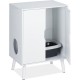Relaxdays Cat Cabinet for Cat Litter Tray, 2 Doors, Hide Cat Litter Tray, Entrance, Cat Chest of Drawers HBT: 77 x 58 x 40 cm, White Relaxdays Cat Cabinet for Cat Litter Tray, 2 Doors, Hide Cat Litter Tray, Entrance, Cat Chest of Drawers HBT: 77 x 58 x 40 cm, White