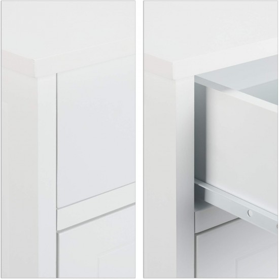 Relaxdays Cat Cabinet with Drawer, Cat Chest of Drawers, Wooden Cat Litter Box, HBT 63.5 x 52 x 48 cm, White Relaxdays Cat Cabinet with Drawer, Cat Chest of Drawers, Wooden Cat Litter Box, HBT 63.5 x 52 x 48 cm, White