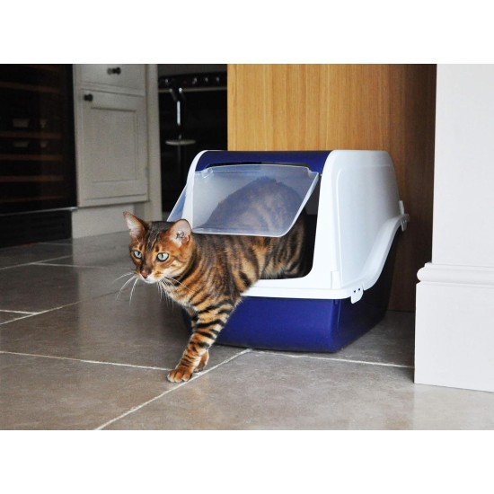 Rosewood Ariel Front Opening Hooded Cat Corner Litter Tray, X-Large, Mocha Rosewood Ariel Front Opening Hooded Cat Corner Litter Tray, X-Large, Mocha