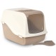 Rosewood Ariel Front Opening Hooded Cat Corner Litter Tray, X-Large, Mocha Rosewood Ariel Front Opening Hooded Cat Corner Litter Tray, X-Large, Mocha
