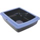 Rosewood Romeo Plastic Cat Litter Tray with Hood, Covered Cat Litter Tray, Carbon Filter for Odour Control, Easy Cleaning, Light Blue/White Rosewood Romeo Plastic Cat Litter Tray with Hood, Covered Cat Litter Tray, Carbon Filter for Odour Control, Easy Cleaning, Light Blue/White
