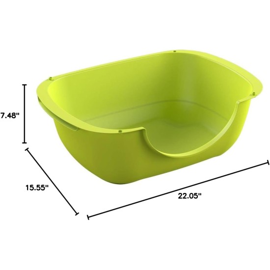Rotho Bella 7610859203694 Cat Litter Box, Grey, 74 g Rotho Bella 7610859203694 Cat Litter Box, Grey, 74 g