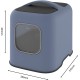 Rotho MyPet Biala Cat Litter Tray with Hood and Scoop, Plastic (PP Recycled), Cappuccino/Anthracite, (51.0 x 39.5 x 44.3 cm) Rotho MyPet Biala Cat Litter Tray with Hood and Scoop, Plastic (PP Recycled), Cappuccino/Anthracite, (51.0 x 39.5 x 44.3 cm)