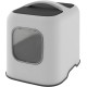 Rotho MyPet Biala Cat Litter Tray with Hood and Scoop, Plastic (PP Recycled), Cappuccino/Anthracite, (51.0 x 39.5 x 44.3 cm) Rotho MyPet Biala Cat Litter Tray with Hood and Scoop, Plastic (PP Recycled), Cappuccino/Anthracite, (51.0 x 39.5 x 44.3 cm)
