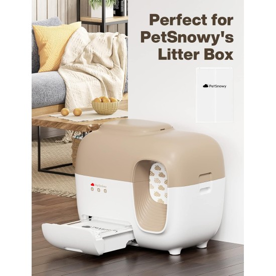 SNOW+ Cat Litter Tray Liners Self Sealing Trash Bags for Automatic Cat Litter Box 30 Pieces SNOW+ Cat Litter Tray Liners Self Sealing Trash Bags for Automatic Cat Litter Box 30 Pieces