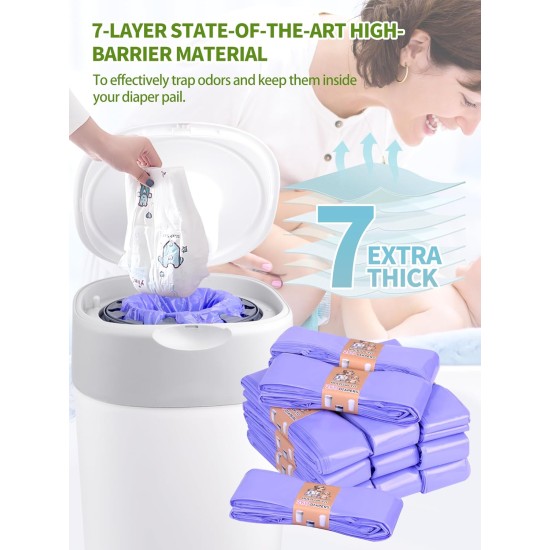 SOSALUK Pack of 12 Refill Cassettes Nappy Bin Refill Film Compatible with All Nappy Bins Cat Litter Disposal Buckets Odour-Proof Refill Bags for LitterLocker LittyCat Spross TwistClick SOSALUK Pack of 12 Refill Cassettes Nappy Bin Refill Film Compatible with All Nappy Bins Cat Litter Disposal Buckets Odour-Proof Refill Bags for LitterLocker LittyCat Spross TwistClick