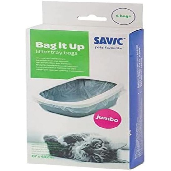 Savic Bag It Up Cat Litter Tray Liner 6 Bags, Giant Savic Bag It Up Cat Litter Tray Liner 6 Bags, Giant