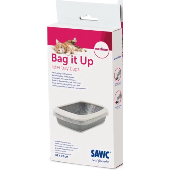 Savic Bag It Up Cat Litter Tray Liner 6 Bags, Giant Savic Bag It Up Cat Litter Tray Liner 6 Bags, Giant