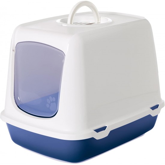 Savic Toilettenhaus Oscar NO.blau 50x37x39cm Savic Toilettenhaus Oscar NO.blau 50x37x39cm