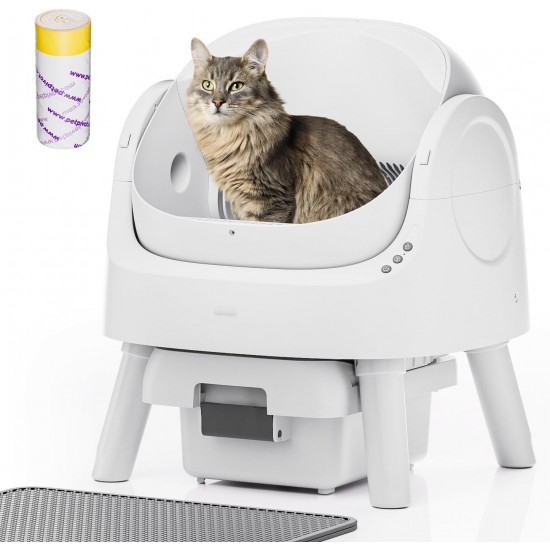 Self-Cleaning Cat Litter Tray - Automatic Cleaning, 10L Large Capacity, XL Cat Litter Tray, Ideal for Busy Households Self-Cleaning Cat Litter Tray - Automatic Cleaning, 10L Large Capacity, XL Cat Litter Tray, Ideal for Busy Households