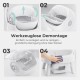 Self-Cleaning Cat Litter Tray - Automatic Cleaning, 10L Large Capacity, XL Cat Litter Tray, Ideal for Busy Households Self-Cleaning Cat Litter Tray - Automatic Cleaning, 10L Large Capacity, XL Cat Litter Tray, Ideal for Busy Households