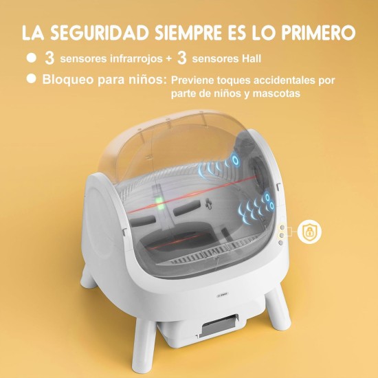 Self Cleaning Cat Litter Tray Automatic Extra Large Multiple Cats Anti Pinch Hygienic No Recollection Self Cleaning Cat Litter Tray Automatic Extra Large Multiple Cats Anti Pinch Hygienic No Recollection