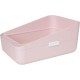 Sfozstra Open Cat Litter Tray, Prevents Sand Leakage, Durable High Side Tray for Small Cats, Safe and Odourless Cat Litter Tray, Removable Cat Litter Tray, Easy to Clean (Pink Sfozstra Open Cat Litter Tray, Prevents Sand Leakage, Durable High Side Tray for Small Cats, Safe and Odourless Cat Litter Tray, Removable Cat Litter Tray, Easy to Clean (Pink
