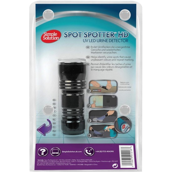Simple Solution Spot Spotter UV LED Urine Detector for Detecting and Eliminating Pet Urine Stains and Odors Simple Solution Spot Spotter UV LED Urine Detector for Detecting and Eliminating Pet Urine Stains and Odors