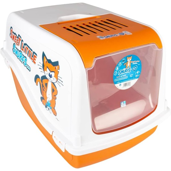 Smurfs duvoplus, Azrael Closed Cat Litter Tray 57 x 39 x 38 cm for Toilet <>, Cat Smurfs duvoplus, Azrael Closed Cat Litter Tray 57 x 39 x 38 cm for Toilet <>, Cat
