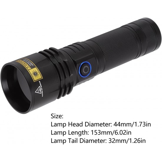 Sorandy - Blacklight Torch, 365nm Ultraviolet Blacklight Flashlite, Pet Urine Detector for Dogs, Cats, Dry Stains and Bed Bugs, Suitable with Sorandy - Blacklight Torch, 365nm Ultraviolet Blacklight Flashlite, Pet Urine Detector for Dogs, Cats, Dry Stains and Bed Bugs, Suitable with