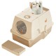 Stainless Steel Cat Litter Tray with Lid, 60 x 40 x 39 cm, Metal Cat Litter Tray Closed with Sand Filter Pedal and Litter Scoop, XXL, Large, Removable, High Rim, Easy to Clean, Light Grey Stainless Steel Cat Litter Tray with Lid, 60 x 40 x 39 cm, Metal Cat Litter Tray Closed with Sand Filter Pedal and Litter Scoop, XXL, Large, Removable, High Rim, Easy to Clean, Light Grey