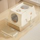 Stainless Steel Cat Litter Tray with Lid, 60 x 40 x 39 cm, Metal Cat Litter Tray Closed with Sand Filter Pedal and Litter Scoop, XXL, Large, Removable, High Rim, Easy to Clean, Light Grey Stainless Steel Cat Litter Tray with Lid, 60 x 40 x 39 cm, Metal Cat Litter Tray Closed with Sand Filter Pedal and Litter Scoop, XXL, Large, Removable, High Rim, Easy to Clean, Light Grey