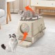 Stainless Steel Cat Litter Tray with Lid, 60 x 40 x 39 cm, Metal Cat Litter Tray Closed with Sand Filter Pedal and Litter Scoop, XXL, Large, Removable, High Rim, Easy to Clean, Light Grey Stainless Steel Cat Litter Tray with Lid, 60 x 40 x 39 cm, Metal Cat Litter Tray Closed with Sand Filter Pedal and Litter Scoop, XXL, Large, Removable, High Rim, Easy to Clean, Light Grey