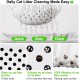 Strainer Cat Litter Liners, Cat Waste Bags with Filter Hole, Cat Litter Tray Inserts, Drawstring Bags for Pets, Cats, Cat Litter (Cat Litter Drawstring Bags - 4 Pack)