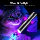 SuperFire Rechargeable LED UV Black Light Torch, Mini UV Lamp, Ultraviolet Light, 395 nm, Detector for Amber Search, Geocaching, Pet Urine Detectors, Fake Banknotes (Black) SuperFire Rechargeable LED UV Black Light Torch, Mini UV Lamp, Ultraviolet Light, 395 nm, Detector for Amber Search, Geocaching, Pet Urine Detectors, Fake Banknotes (Black)