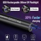 SuperFire Rechargeable LED UV Black Light Torch, Mini UV Lamp, Ultraviolet Light, 395 nm, Detector for Amber Search, Geocaching, Pet Urine Detectors, Fake Banknotes (Black) SuperFire Rechargeable LED UV Black Light Torch, Mini UV Lamp, Ultraviolet Light, 395 nm, Detector for Amber Search, Geocaching, Pet Urine Detectors, Fake Banknotes (Black)