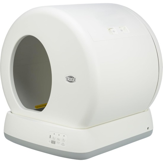 TRIXIE Self-Cleaning Cat Litter Tray 53 x 55.5 x 52 cm - For Lasting Cleanliness - Practical, Electric Cat Litter Tray for Cats from 1.5 kg / 4 Months - Quiet & Safe - 40040 TRIXIE Self-Cleaning Cat Litter Tray 53 x 55.5 x 52 cm - For Lasting Cleanliness - Practical, Electric Cat Litter Tray for Cats from 1.5 kg / 4 Months - Quiet & Safe - 40040