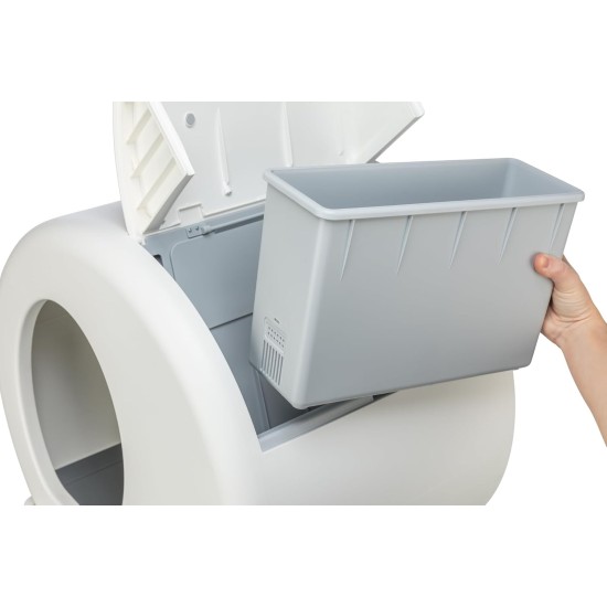 TRIXIE Self-Cleaning Cat Litter Tray 53 x 55.5 x 52 cm - For Lasting Cleanliness - Practical, Electric Cat Litter Tray for Cats from 1.5 kg / 4 Months - Quiet & Safe - 40040 TRIXIE Self-Cleaning Cat Litter Tray 53 x 55.5 x 52 cm - For Lasting Cleanliness - Practical, Electric Cat Litter Tray for Cats from 1.5 kg / 4 Months - Quiet & Safe - 40040