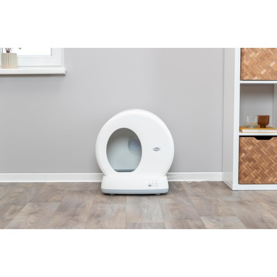TRIXIE Self-Cleaning Cat Litter Tray 53 x 55.5 x 52 cm - For Lasting Cleanliness - Practical, Electric Cat Litter Tray for Cats from 1.5 kg / 4 Months - Quiet & Safe - 40040 TRIXIE Self-Cleaning Cat Litter Tray 53 x 55.5 x 52 cm - For Lasting Cleanliness - Practical, Electric Cat Litter Tray for Cats from 1.5 kg / 4 Months - Quiet & Safe - 40040