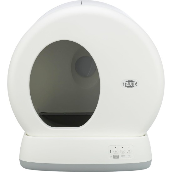 TRIXIE Self-Cleaning Cat Litter Tray 53 x 55.5 x 52 cm - For Lasting Cleanliness - Practical, Electric Cat Litter Tray for Cats from 1.5 kg / 4 Months - Quiet & Safe - 40040 TRIXIE Self-Cleaning Cat Litter Tray 53 x 55.5 x 52 cm - For Lasting Cleanliness - Practical, Electric Cat Litter Tray for Cats from 1.5 kg / 4 Months - Quiet & Safe - 40040
