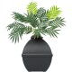 The Courtyard Hidden Cat Litter Box, Artificial Plants and Closed Square Cat Litter Box, Vented and Odour Filter, Easy to Clean, Stone Grey The Courtyard Hidden Cat Litter Box, Artificial Plants and Closed Square Cat Litter Box, Vented and Odour Filter, Easy to Clean, Stone Grey