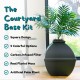 The Courtyard Hidden Cat Litter Box, Artificial Plants and Closed Square Cat Litter Box, Vented and Odour Filter, Easy to Clean, Stone Grey The Courtyard Hidden Cat Litter Box, Artificial Plants and Closed Square Cat Litter Box, Vented and Odour Filter, Easy to Clean, Stone Grey